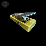 Front right side angle of Used Snarling Dogs Bawl Buster Addicted to Wah Pedal Gold TFW3287.