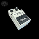 Front left angle of Used Boss BP-1W Booster / Pre Amp Waza Craft Pedal w/Box TFW3296.