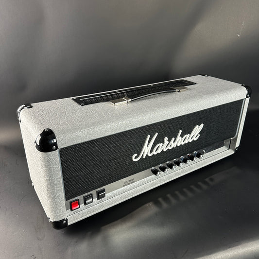 Marshall amplifier head on a gray background
