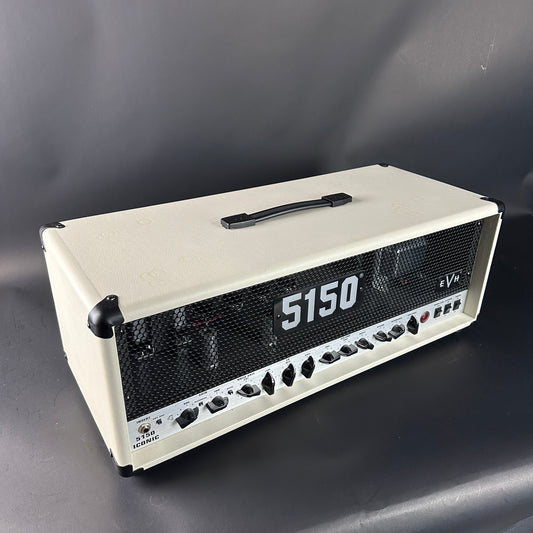 EVH 5150 guitar amplifier head on a gray background
