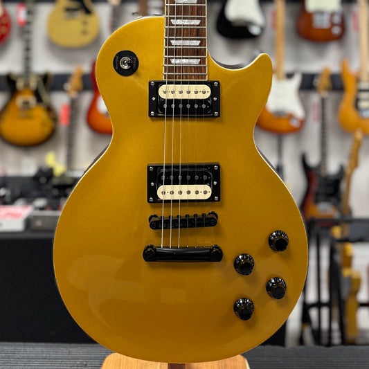 Front of body of Used 2018 Epiphone Les Paul Trad Pro II Gold Top w/Case TSS6561