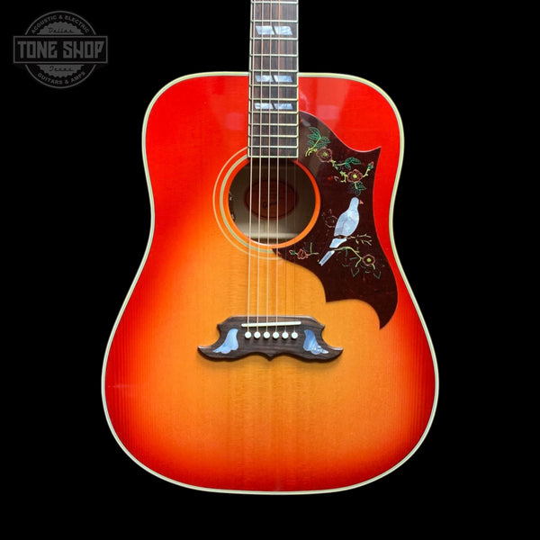 Front of Used 2024 Gibson Dove Original Vintage Cherry Sunburst.