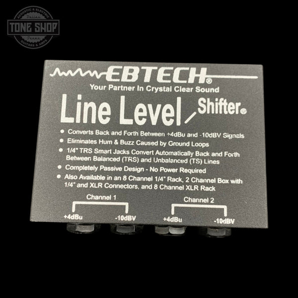 Top of Used Morley Ebtech LLS-2 2-Channel Line Level Shifter.