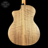Back of Taylor Prototype Sunset Boulevard 214ce Walnut / Sitka Eclipse Burst.