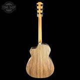 Full back of Taylor Prototype Sunset Boulevard 214ce Walnut/Sitka Eclipse Burst.