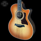 Front angle of Taylor Prototype Sunset Boulevard 414ce Studio SEB RW/Sitka.