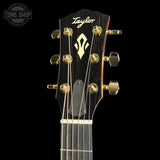 Headstock of Taylor Prototype Gold Label 710e Special Edition Nashville Burst.