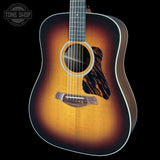 Front angle of Taylor Prototype Gold Label 710e Special Edition Nashville Burst.