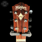 Headstock of Used 2019 Washburn WLG110SWCEK-D Woodline Grand Auditorium.