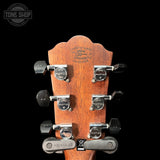 Back of headstock of Used 2019 Washburn WLG110SWCEK-D Woodline Grand Auditorium.