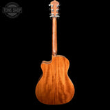 Back of Used 2019 Washburn WLG110SWCEK-D Woodline Grand Auditorium.