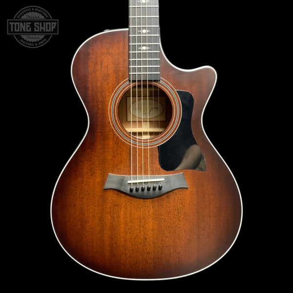 Front of Used 2018 Taylor 322CE Grand Concert Shaded Edgeburst.
