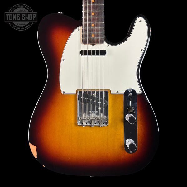 Front of Used 2024 Fender American Vintage II Telecaster RW 3-Color Burst.