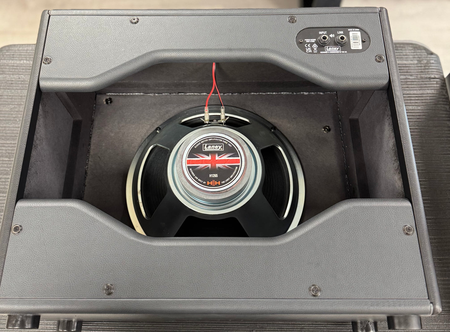 Back of Used Laney Cub 112 1X12 Speaker Cabinet TSS6638