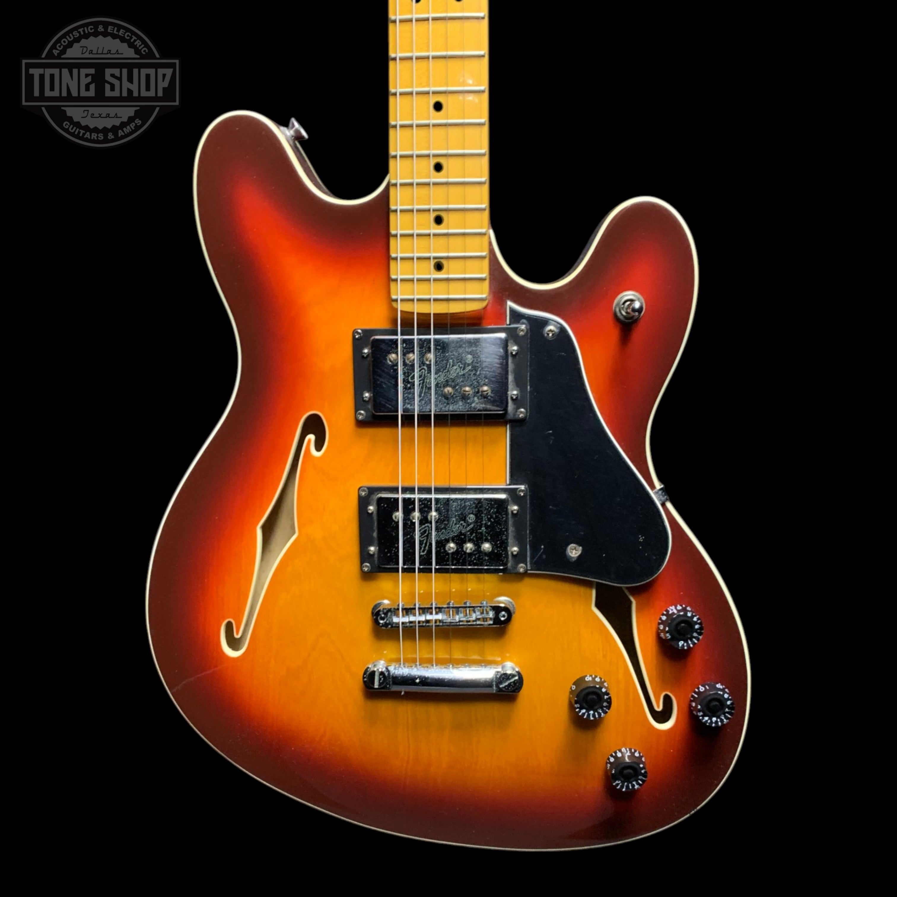 Used 2014 Fender Starcaster Aged Cherry Burst w/bag TFW3409 – Tone