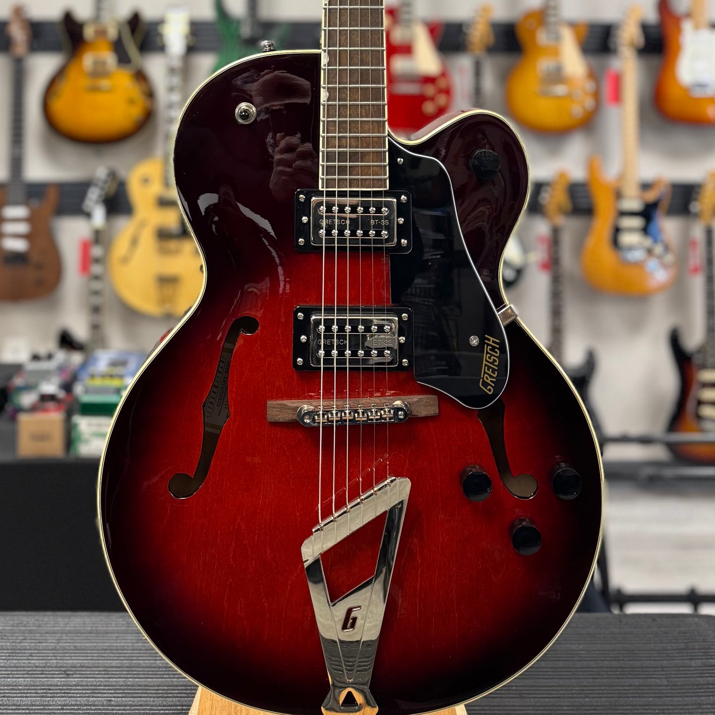 Front Used Gretsch Streamliner G2420 Chromatic II Claret Burst w/case TSS6591