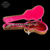 Gibson Custom 1959 ES-355 Figured Dark Viking Red Ultra Light Aged in case. 