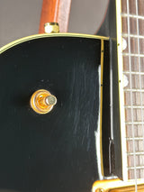 Close up of scratches on Used 2018 Gretsch G5420TG Black.