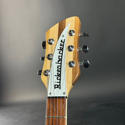 Headstock of Used 2009 Rickenbacker 360 Mapleglo.