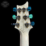 Back of headstock of PRS Private Stock 12508 Custom 24 Semi Hollow Sub Zero Glow.