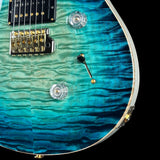 Front detail of PRS Private Stock 12508 Custom 24 Semi Hollow Sub Zero Glow.