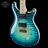 Front angle of PRS Private Stock 12508 Custom 24 Semi Hollow Sub Zero Glow.