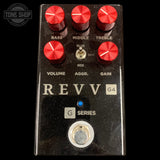 Top of Used Revv G4 Overdrive/Distortion Pedal Black Sparkle.