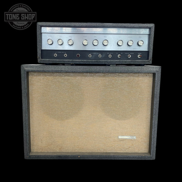 Front of Used 1965 Sears Silvertone 1484 Twin Twelve Piggyback Amp TFW3510.