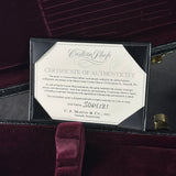 A framed Certificate of Authenticity for a C.F.
