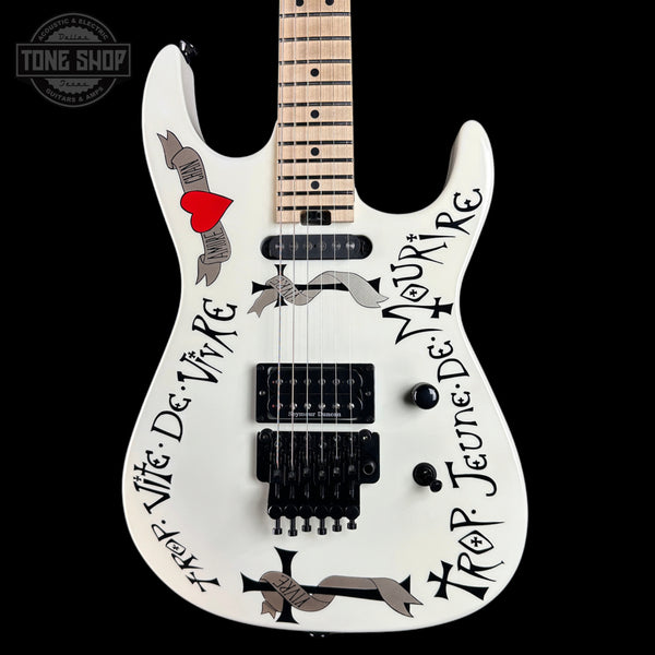 Front of Used 2025 Charvel Custom Shop Warren DiMartini San Dimas Frenchie.