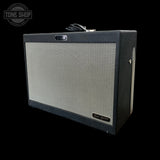 Left side of Used Fender Tone Master FR-12 Black 1x12 TFW3522.