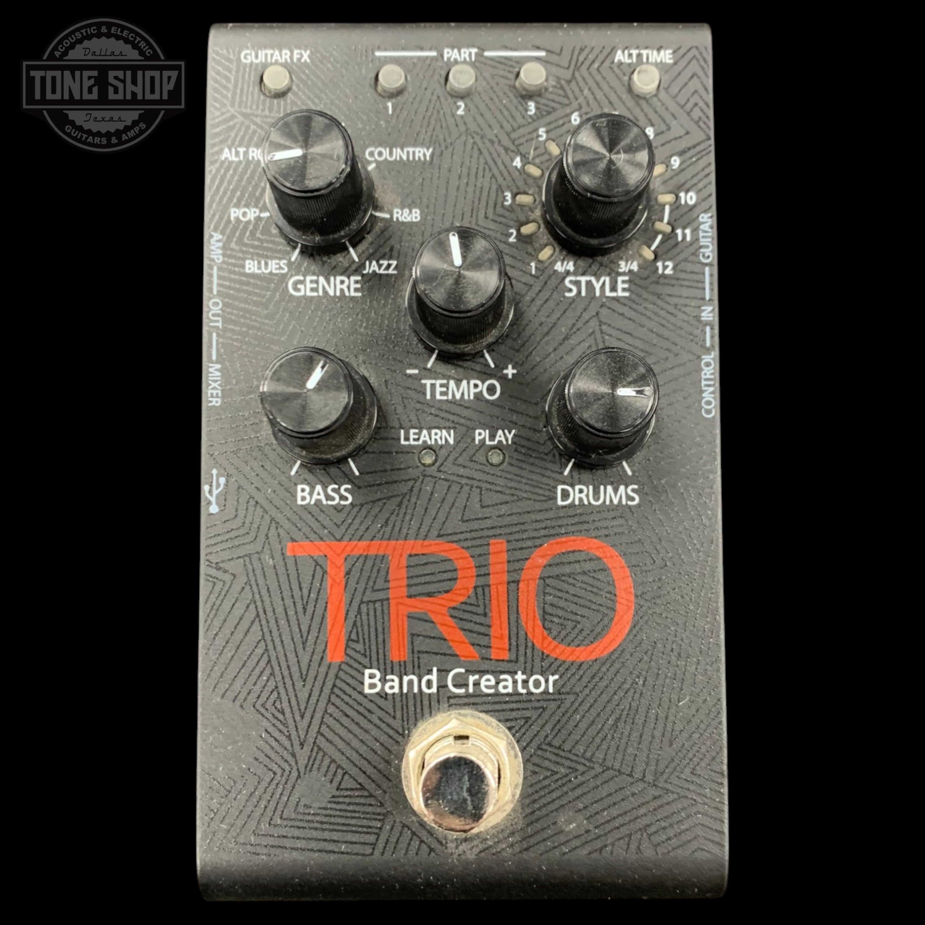 Band Creator DigiTech Pedal Digitech Trio Guitar Looper | TRIO