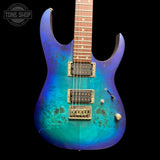 Front of Used Ibanez RG421PB 1P-03 Sapphire Blue TFW3526.