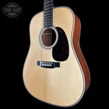 Front angle of Martin Custom Shop 28 Style Dread Adirondack VTS/Cocobolo.