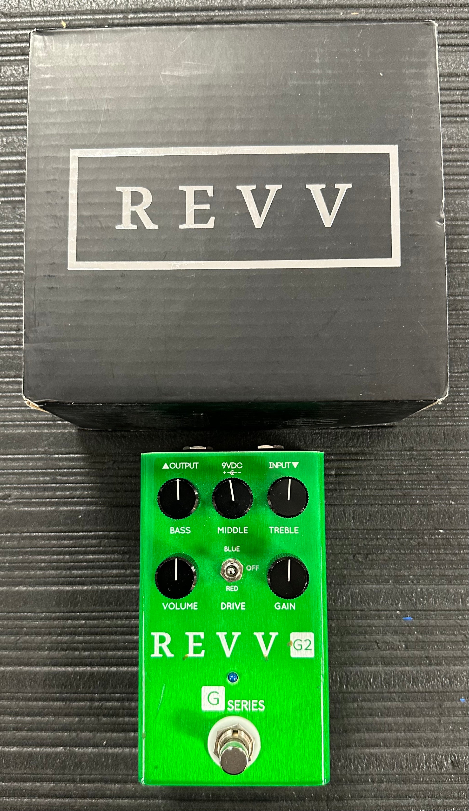 Top with box of Used Revv G2 Overdrive Pedal w/box TSS3720