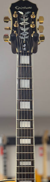 Neck of Used Epiphone Joe Pass Emporer w/case TSS6699