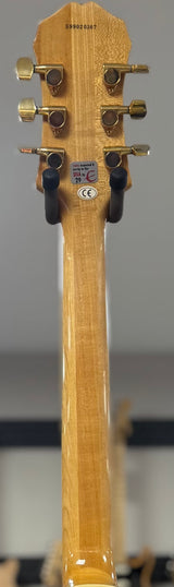 Back of neck of Used Epiphone Joe Pass Emporer w/case TSS6699