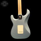 Back of body of Used Donner Seeker DST-152R Metallic Ice Blue.