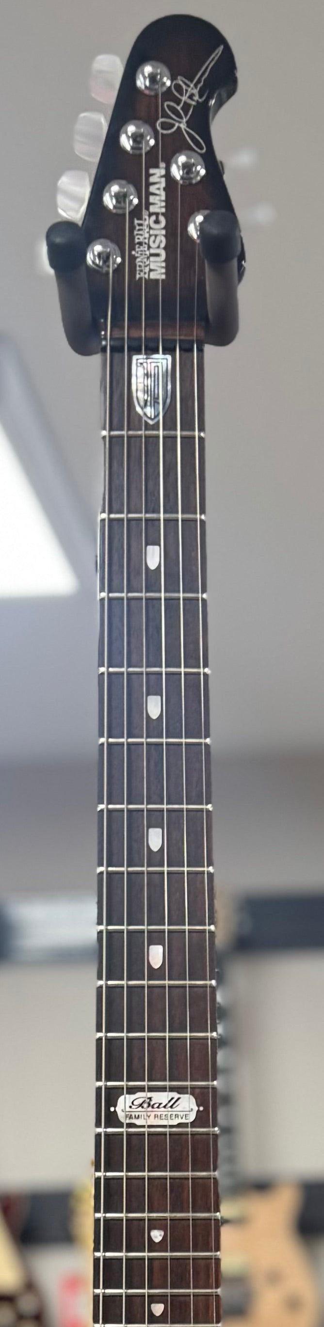 Neck of Used 2007 Music Man Ball Family Reserve JP15-06 Transparent Black w/Case TSS6680