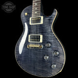 Front angle of PRS Tremonti Stoptail 10 Top Gray Black.