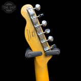 Back of headstock of Used 2014 Squier Vintage Modified 72 Telecaster Thinline Refin Shell Pink TFW3549.