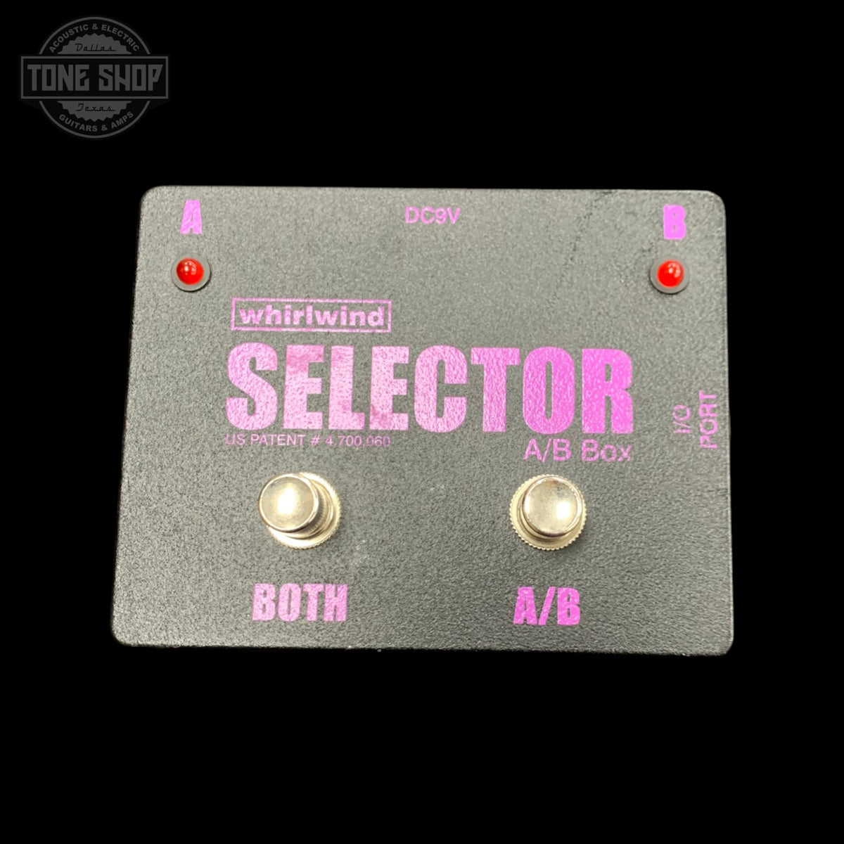 Top of Used Whirlwind Selector.