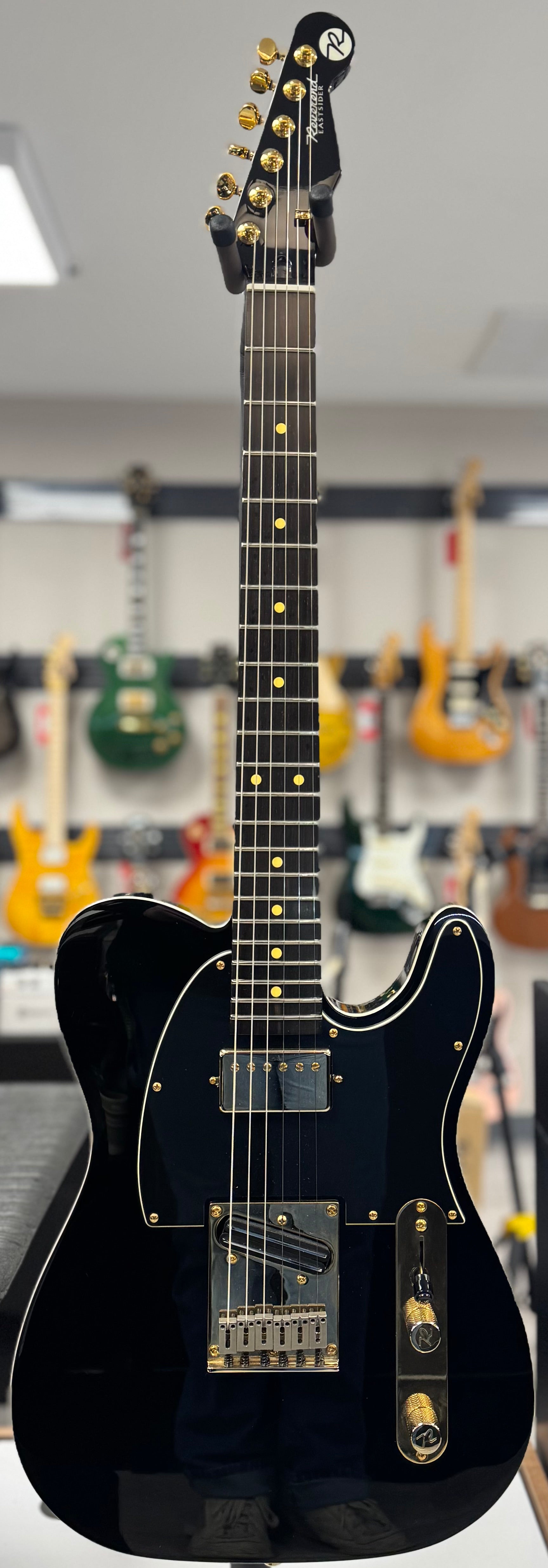 Front of whole Used Reverend Pete Anderson Eastsider Custom Midnight Black TSS6690