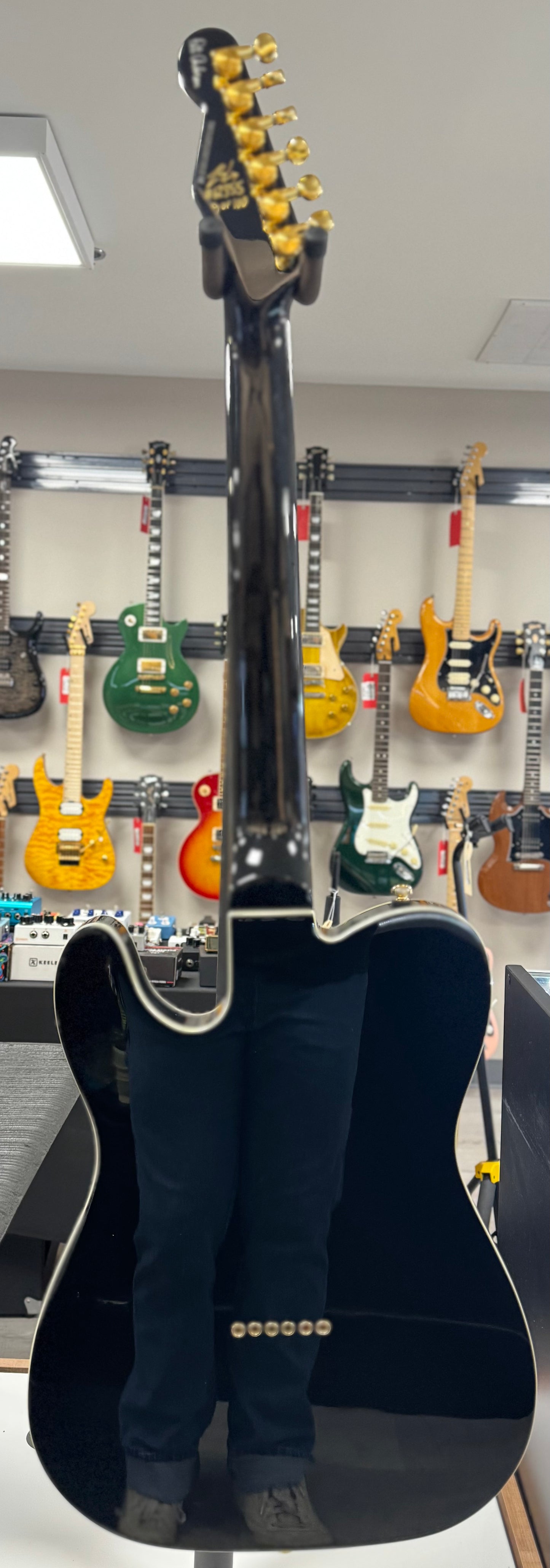 Back of whole Used Reverend Pete Anderson Eastsider Custom Midnight Black TSS6690