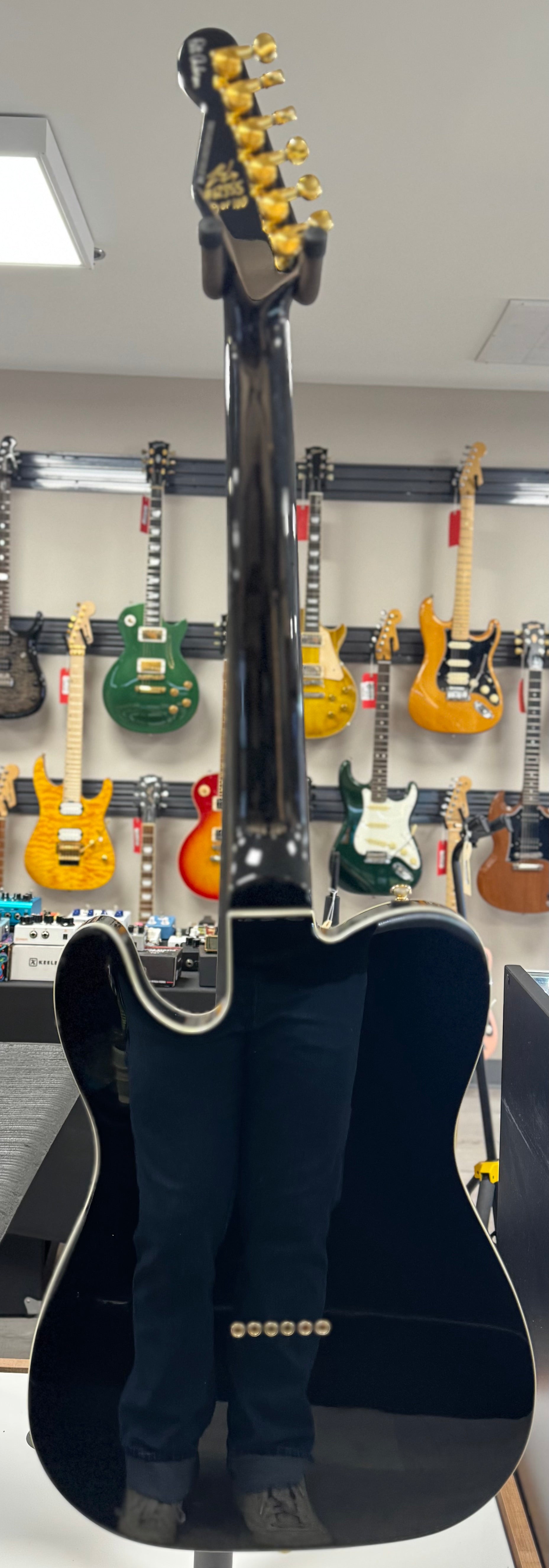 Back of whole Used Reverend Pete Anderson Eastsider Custom Midnight Black TSS6690