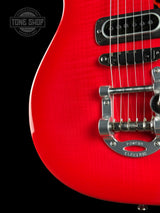 Front angle of Powers Electric A-Type Select Ghost Flame Signal Red PF42 CamTail.