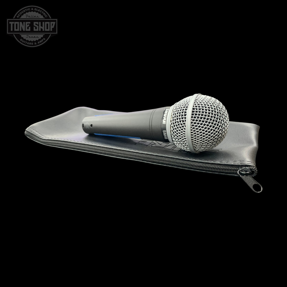 Front of Used Shure SM48 Dynamic Vocal Microphone TFW3599.