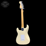 Back of Used 2012 Fender American Standard Stratocaster Olympic White.