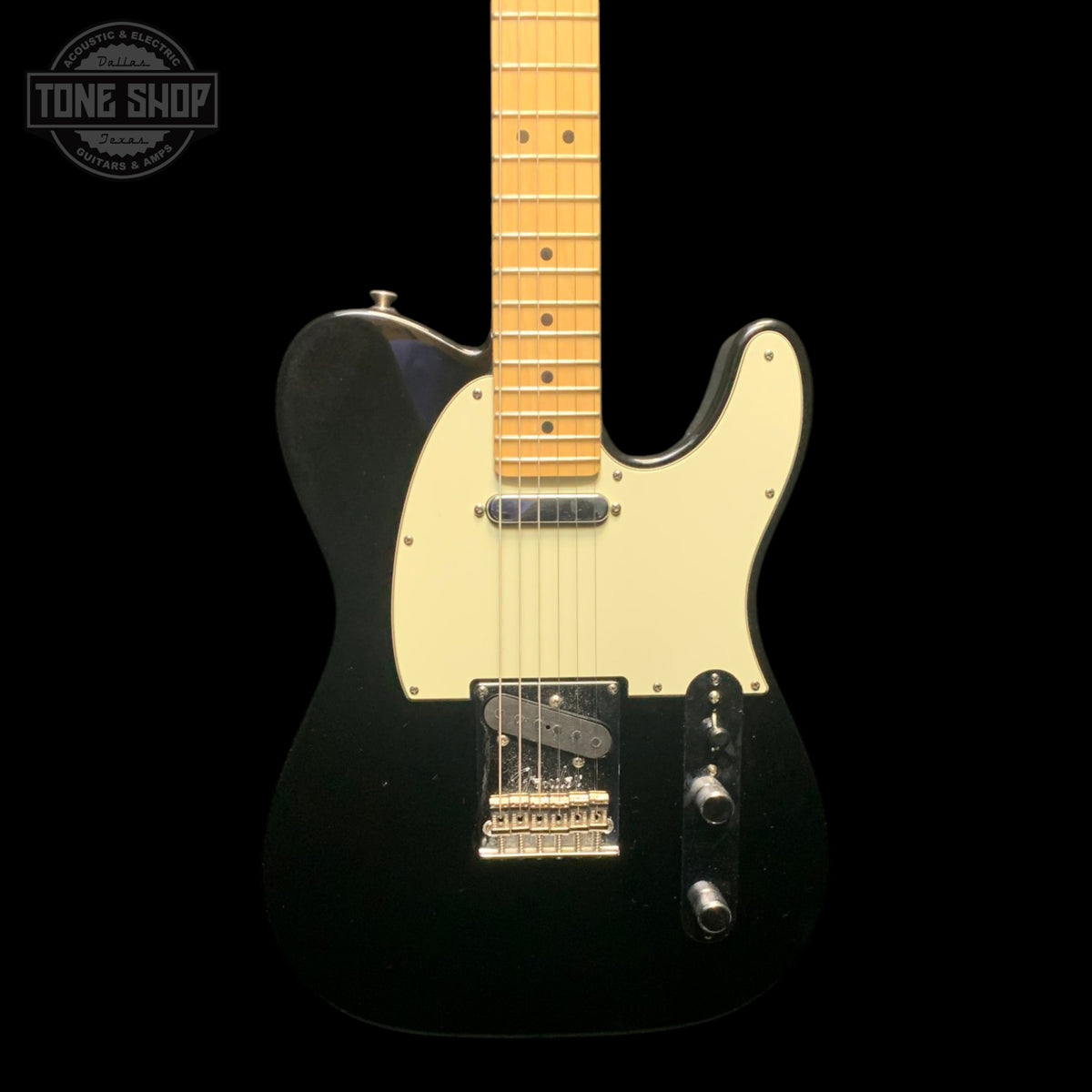 Front of Used 2012 Fender American Standard Telecaster Black.