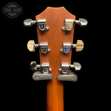Back of headstock of Used 1987 Taylor 710 Dreadnought.